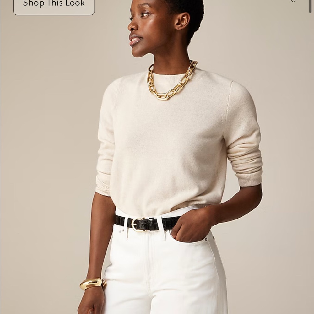 J Crew Cashmere classic-fit crewneck sweater